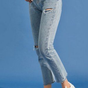 High waisted boyfriend pants